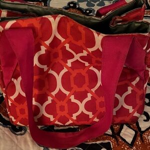 Vibrant Orange and Pink Tote Bag